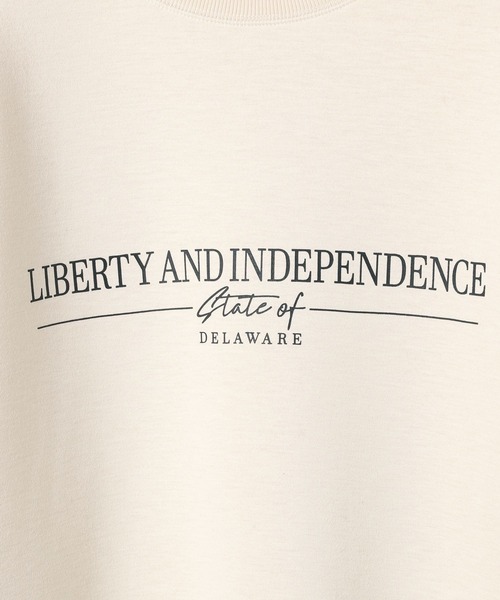 BAYFLOW（ベイフロー）の「[軽量で柔らか]アソートロゴダンボールプルオーバー（Tシャツ/カットソー・レディース・オフホワイト/チャコール/ベージュ/ピンク・FREE）」の22枚目の写真