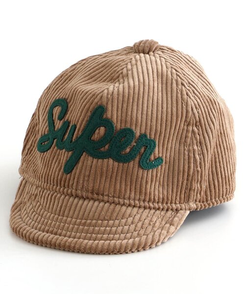 BREEZE(ブリーズ)の「コーデュロイベビーキャップ(キャップ・キッズ・ネイビー/ブラウン・46/48)」の2枚目の写真