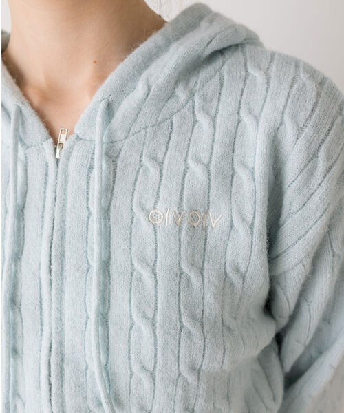 専用  オリーブ フード付きパーカー セール】ふわもちケーブルパーカー（パーカー）｜OLIVE des OLIVE