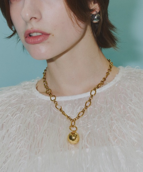 2way ball charm necklace / 2wayボールチャームネックレス
