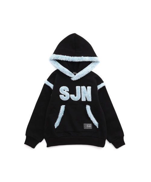 SISTER JENNI(SISTER JENNI)の「【あったか】裏起毛ボアロゴパーカー(パーカー・キッズ・グレー/ブラック・150cm/160cm/140cm/130cm)」の13枚目の写真