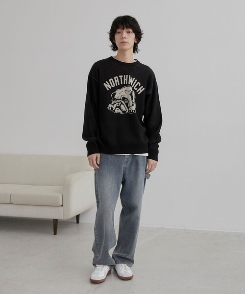 coen（コーエン）の「アニマルジャガードニット（ニット/セーター・メンズ・ブラック/ナチュラル・M/L/XL）」の19枚目の写真