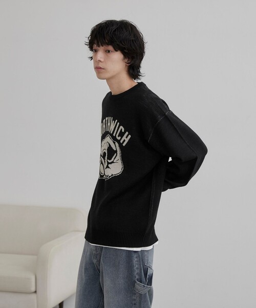 coen（コーエン）の「アニマルジャガードニット（ニット/セーター・メンズ・ブラック/ナチュラル・M/L/XL）」の18枚目の写真