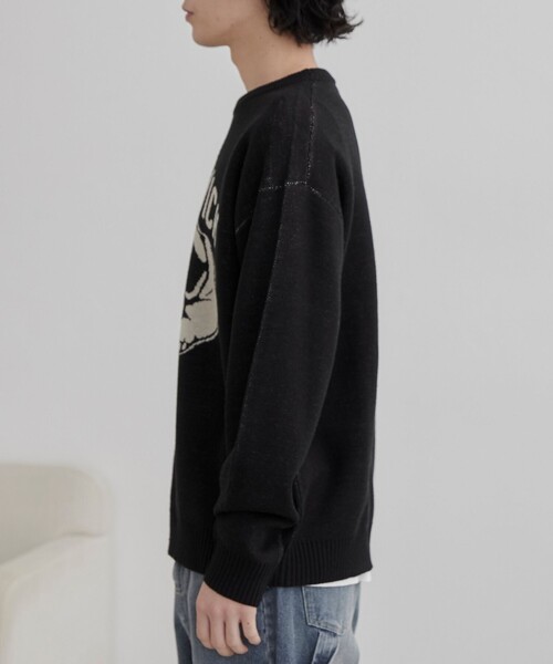 coen（コーエン）の「アニマルジャガードニット（ニット/セーター・メンズ・ブラック/ナチュラル・M/L/XL）」の15枚目の写真