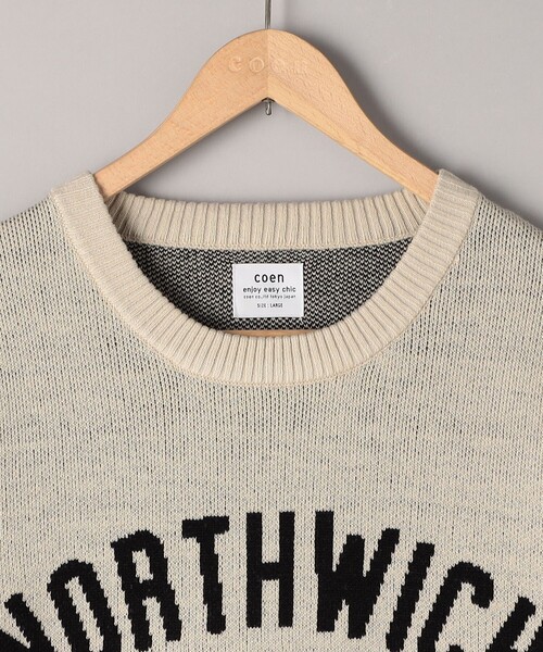 coen（コーエン）の「アニマルジャガードニット（ニット/セーター・メンズ・ブラック/ナチュラル・M/L/XL）」の10枚目の写真