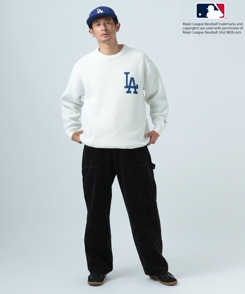 MLB（メジャーリーグベースボール）の「【MLB(メジャーリーグベースボール)】チームロゴHAPPYニット（ニット/セーター・メンズ・ネイビー/ブラウン/ブラック/ホワイト/レッド・MEDIUM/LARGE）」の13枚目の写真