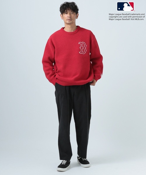 MLB（メジャーリーグベースボール）の「【MLB(メジャーリーグベースボール)】チームロゴHAPPYニット（ニット/セーター・メンズ・ネイビー/ブラウン/ブラック/ホワイト/レッド・MEDIUM/LARGE）」の20枚目の写真