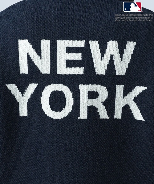 MLB（メジャーリーグベースボール）の「【MLB(メジャーリーグベースボール)】チームロゴHAPPYニット（ニット/セーター・メンズ・ネイビー/ブラウン/ブラック/ホワイト/レッド・MEDIUM/LARGE）」の8枚目の写真