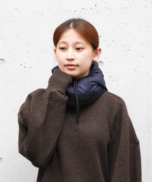 TAION(タイオン)の「TAION & MADDEN / タイオン&メデン 5WAY BALACLAVA ダウンバラクラバ(ネックウォーマー/スヌード・メンズ・ブラック/カーキ/レオパード/ネイビー/オリーブ・ONE SIZE)」の4枚目の写真