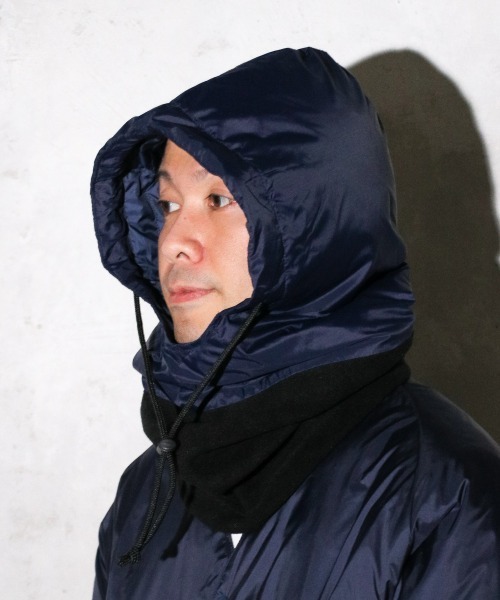 TAION(タイオン)の「TAION & MADDEN / タイオン&メデン 5WAY BALACLAVA ダウンバラクラバ(ネックウォーマー/スヌード・メンズ・ブラック/カーキ/レオパード/ネイビー/オリーブ・ONE SIZE)」の15枚目の写真