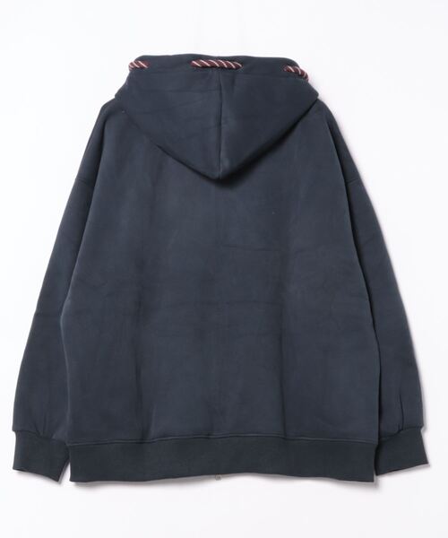 aimoha（アイモハ）の「オーバーサイズ裏起毛ドロストフルジップパーカー (AW)（パーカー・レディース・ベージュ/パープル/ネイビー/杢グレー・FREE）」の5枚目の写真
