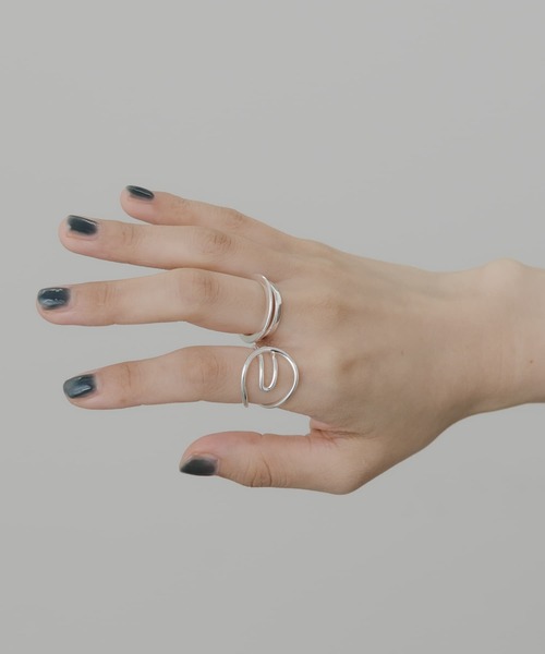 SMELLY（スメリー）の「2セットリング（リング・レディース・シルバー・-）」の3枚目の写真