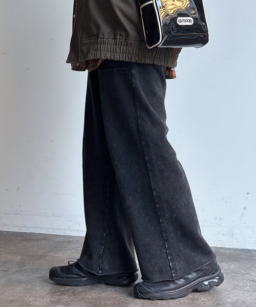 CPCM（シーピーシーエム）の「パウダー加工裏毛スウェットパンツ（その他パンツ・レディース・ブラック/ネイビー/ブラウン・SMALL/MEDIUM/LARGE）」の8枚目の写真