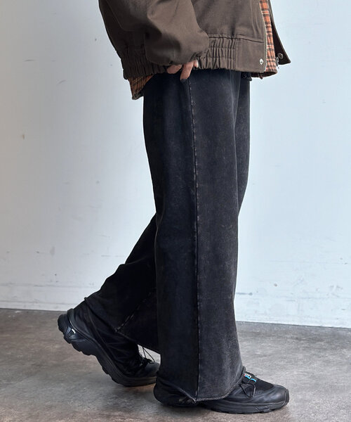 CPCM（シーピーシーエム）の「パウダー加工裏毛スウェットパンツ（その他パンツ・レディース・ブラック/ネイビー/ブラウン・SMALL/MEDIUM/LARGE）」の10枚目の写真