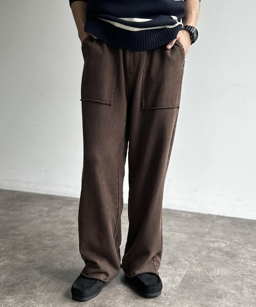 CPCM（シーピーシーエム）の「パウダー加工裏毛スウェットパンツ（その他パンツ・レディース・ブラック/ネイビー/ブラウン・SMALL/MEDIUM/LARGE）」の16枚目の写真