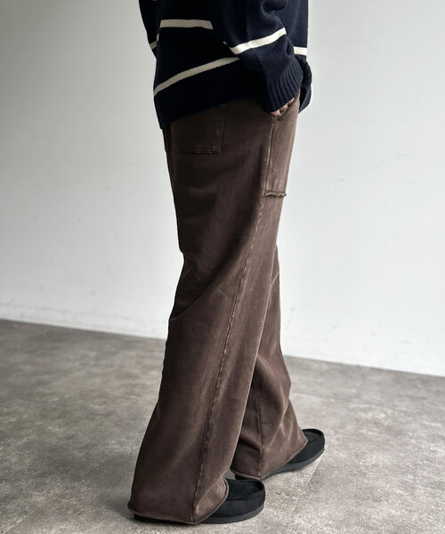 CPCM（シーピーシーエム）の「パウダー加工裏毛スウェットパンツ（その他パンツ・レディース・ブラック/ネイビー/ブラウン・SMALL/MEDIUM/LARGE）」の19枚目の写真