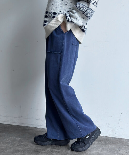 CPCM（シーピーシーエム）の「パウダー加工裏毛スウェットパンツ（その他パンツ・レディース・ブラック/ネイビー/ブラウン・SMALL/MEDIUM/LARGE）」の22枚目の写真