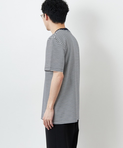 フレッドペリー　Tシャツ Mサイズ　ボーダーTシャツ FRED PERRYフレッドペリー ボーダー Tシャツ M 刺繍ロゴ