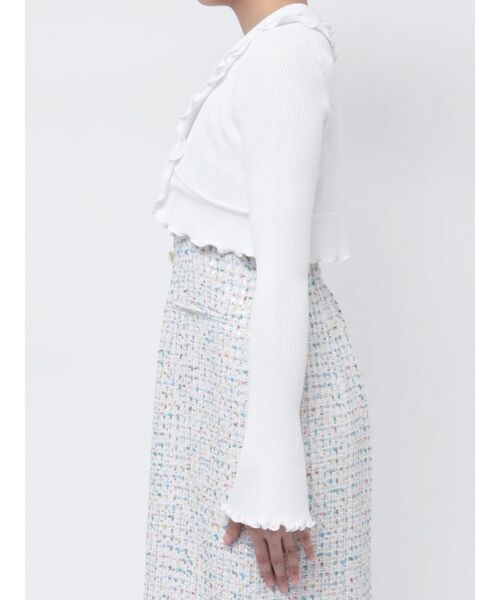 dazzlin（ダズリン）の「フリルメローショートボレロ（カーディガン/ボレロ・レディース・オフホワイト/グリーン/ピンク/ブラック・FREE）」の17枚目の写真