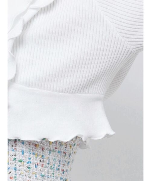 dazzlin（ダズリン）の「フリルメローショートボレロ（カーディガン/ボレロ・レディース・オフホワイト/グリーン/ピンク/ブラック・FREE）」の21枚目の写真