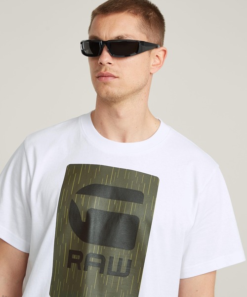 送料込★G-Star★Burger Box Rain Loose Fit Tシャツ G-STAR RAW tシャツ BURGER BOX RAIN LOOSE T-SHIRT/ボックス