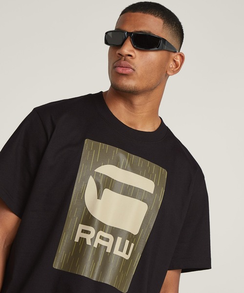 送料込★G-Star★Burger Box Rain Loose Fit Tシャツ G-STAR RAW tシャツ BURGER BOX RAIN LOOSE T-SHIRT/ボックス