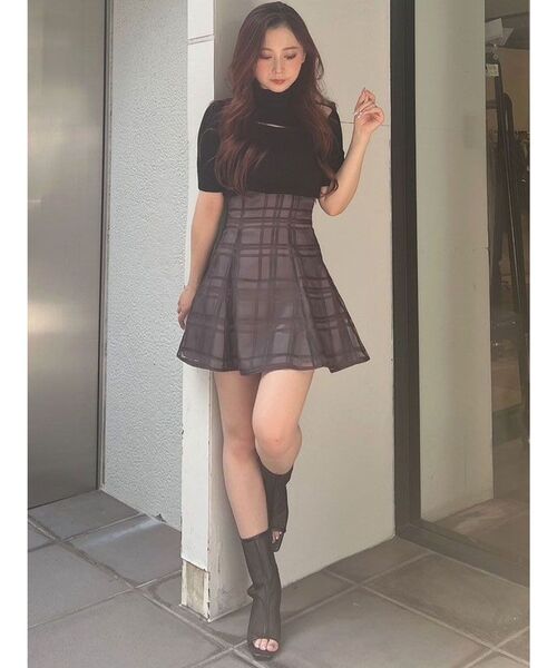 MERCURYDUO(マーキュリーデュオ)の「2WAYカットアウトニット(ニット/セーター・レディース・ラベンダー/ミント/オフホワイト/ライトブルー/ブラック・FREE)」の21枚目の写真