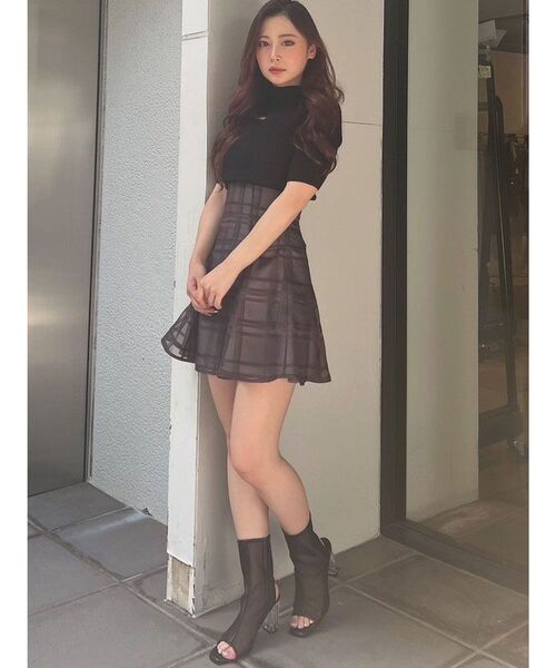 MERCURYDUO(マーキュリーデュオ)の「2WAYカットアウトニット(ニット/セーター・レディース・ラベンダー/ミント/オフホワイト/ライトブルー/ブラック・FREE)」の22枚目の写真