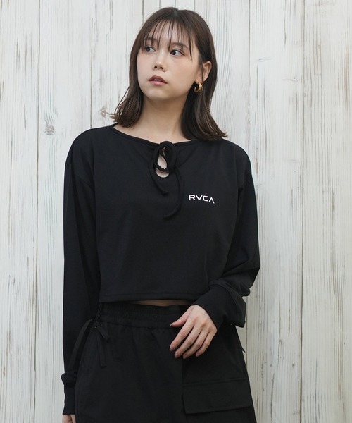 【ショート丈】RVCA/ルーカ ロンTラッシュガード/UVケア/水陸両用 BF043-854