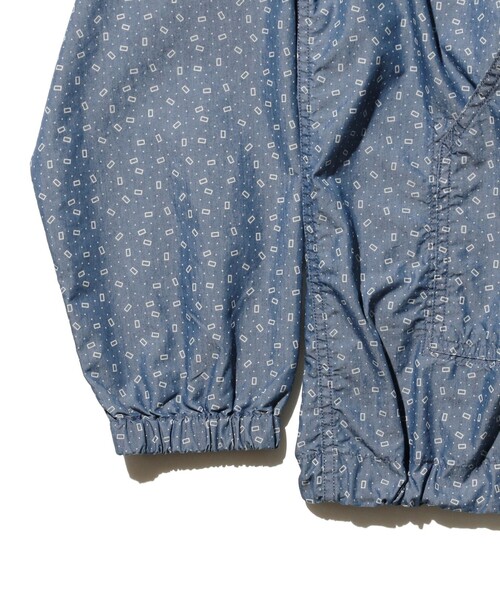 BEAMS PLUS（ビームスプラス）の「小紋プリント ミリタリー スモック インディゴ（ブルゾン・メンズ・インディゴブルー・M/S/L）」の9枚目の写真