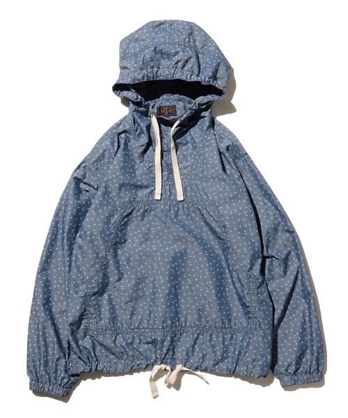 BEAMS PLUS（ビームスプラス）の「小紋プリント ミリタリー スモック インディゴ（ブルゾン・メンズ・インディゴブルー・M/S/L）」の20枚目の写真