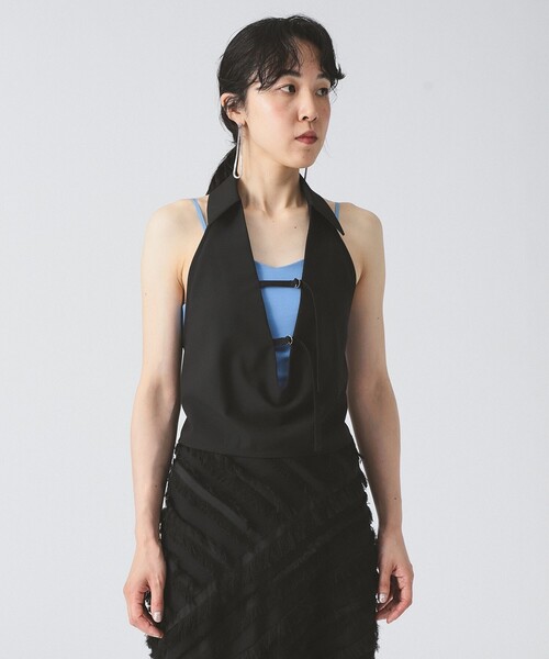 Ray BEAMS(レイビームス)の「RBS / ホルターネック ジレ(ベスト・レディース・ブラック/シルバー・ONE SIZE)」の5枚目の写真