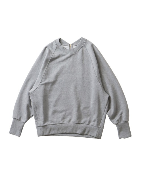 DRESSLAVE（ドレスレイブ）の「Sugar Rose / zip 2way sweat pull(ジップ2wayスウェットプルオーバー)（スウェット・レディース・ホワイト/グレー・38）」の2枚目の写真