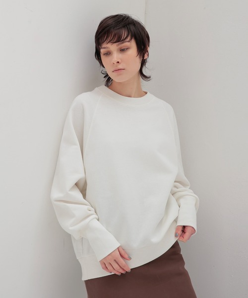 DRESSLAVE（ドレスレイブ）の「Sugar Rose / zip 2way sweat pull(ジップ2wayスウェットプルオーバー)（スウェット・レディース・ホワイト/グレー・38）」の3枚目の写真