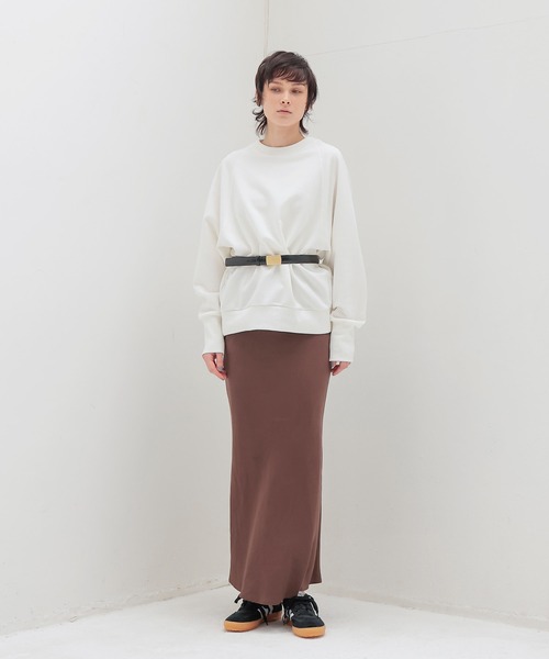 DRESSLAVE（ドレスレイブ）の「Sugar Rose / zip 2way sweat pull(ジップ2wayスウェットプルオーバー)（スウェット・レディース・ホワイト/グレー・38）」の8枚目の写真