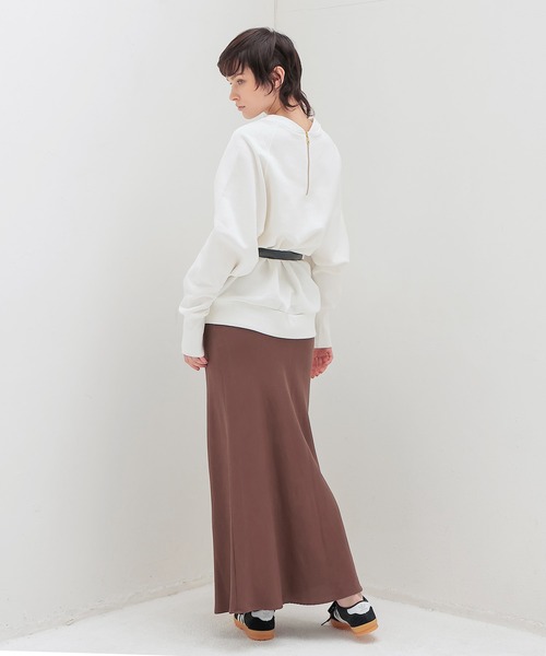 DRESSLAVE（ドレスレイブ）の「Sugar Rose / zip 2way sweat pull(ジップ2wayスウェットプルオーバー)（スウェット・レディース・ホワイト/グレー・38）」の10枚目の写真