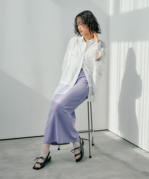 セール】14ゲージニットナロースカート 242468（スカート）｜LEPSIM