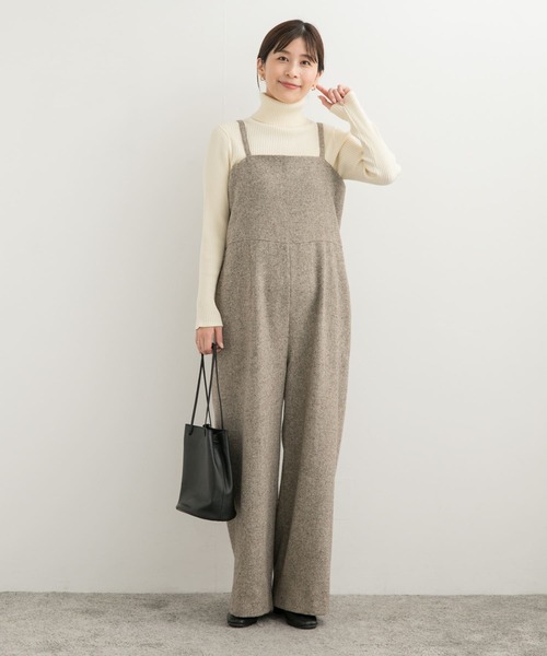 URBAN RESEARCH DOORS（アーバンリサーチドアーズ）の「タートルネックリブニット（ニット/セーター・レディース・ブラック/アイボリー/レッド・MEDIUM）」の5枚目の写真