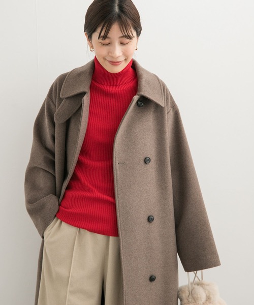 URBAN RESEARCH DOORS（アーバンリサーチドアーズ）の「タートルネックリブニット（ニット/セーター・レディース・ブラック/アイボリー/レッド・MEDIUM）」の19枚目の写真