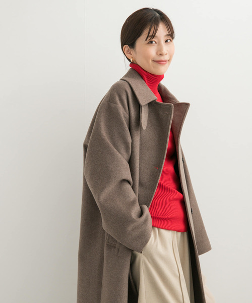 URBAN RESEARCH DOORS（アーバンリサーチドアーズ）の「タートルネックリブニット（ニット/セーター・レディース・ブラック/アイボリー/レッド・MEDIUM）」の20枚目の写真