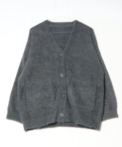 LETee（レティー）の「シャギーニットVカーディガン（カーディガン/ボレロ・レディース・ベージュ/ホワイト/ブラック/グレー・FREE）」の13枚目の写真