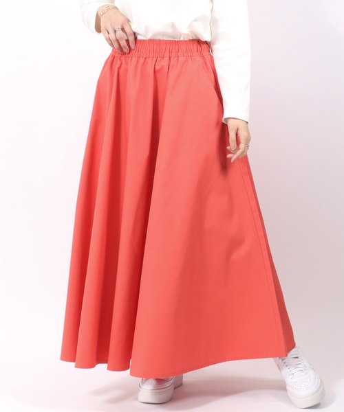 Dickies（ディッキーズ）の「Dickies（ディッキーズ）カラーツイル・デニムフレアスカート/ロングスカート レディース（スカート・レディース・インディゴブルー/ベージュ/オレンジ/チャコールグレー/ブラック・L/M）」の20枚目の写真