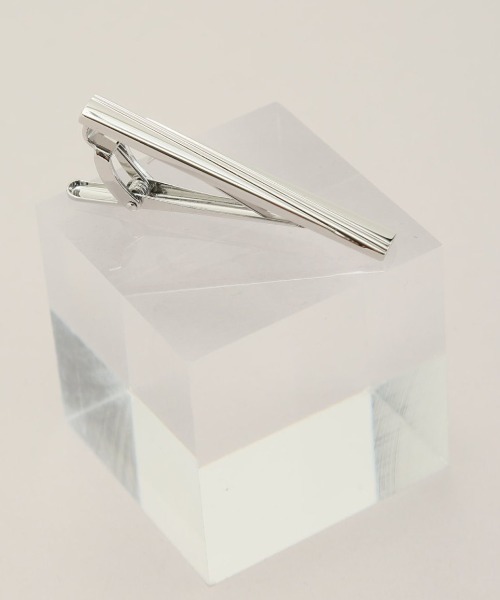 TAKA-Q(タカキュー)の「【真鍮】タカキュー ベーシックデザイン タイバー(ネクタイピン・メンズ・シルバー・FREE)」の1枚目の写真