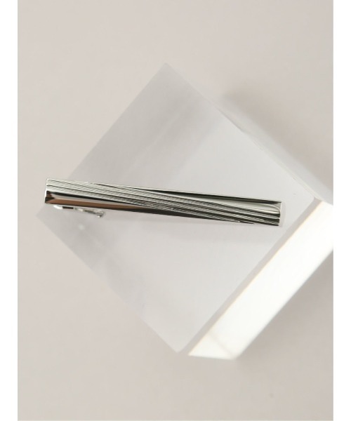 TAKA-Q(タカキュー)の「【真鍮】タカキュー ベーシックデザイン タイバー(ネクタイピン・メンズ・シルバー・FREE)」の4枚目の写真