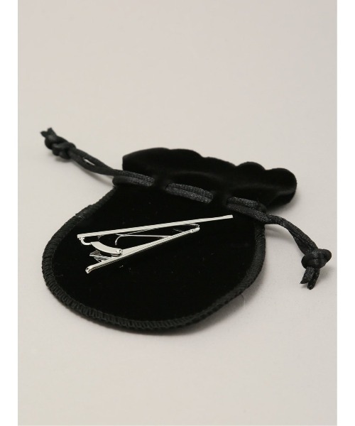 TAKA-Q(タカキュー)の「【真鍮】タカキュー ベーシックデザイン タイバー(ネクタイピン・メンズ・シルバー・FREE)」の5枚目の写真