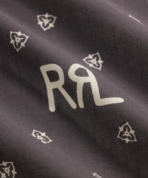 RRL(ダブル アール エル)の「ランチ ロゴ バンダナ(バンダナ/スカーフ・メンズ・ブラック系1・ONE)」の3枚目の写真