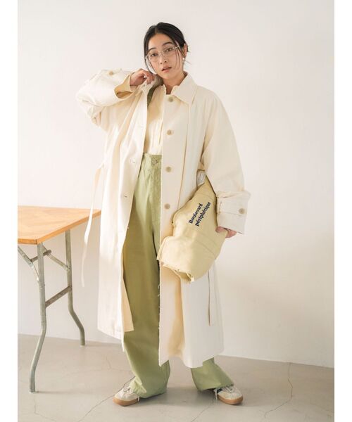 Ungrid(アングリッド)の「ビッグトートバッグ(トートバッグ・レディース・イエロー/ベージュ・FREE)」の12枚目の写真