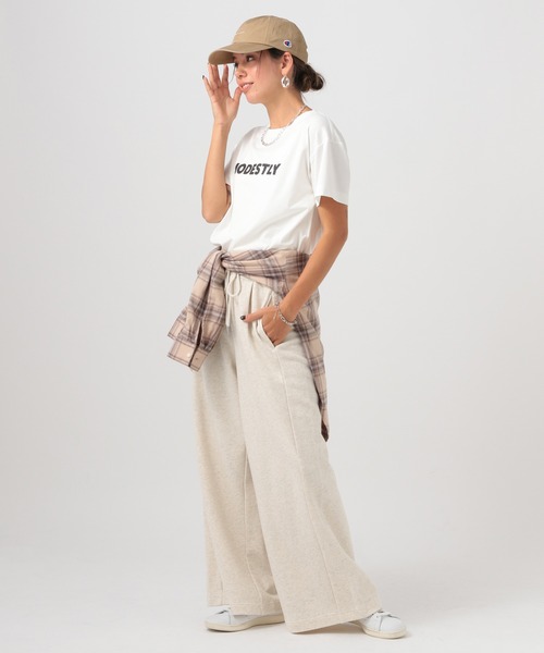 Champion（チャンピオン）の「【Champion(チャンピオン）】バックハートツイルキャップ（ハット・レディース・ベージュ/チャコール/アイボリー・FREE）」の16枚目の写真