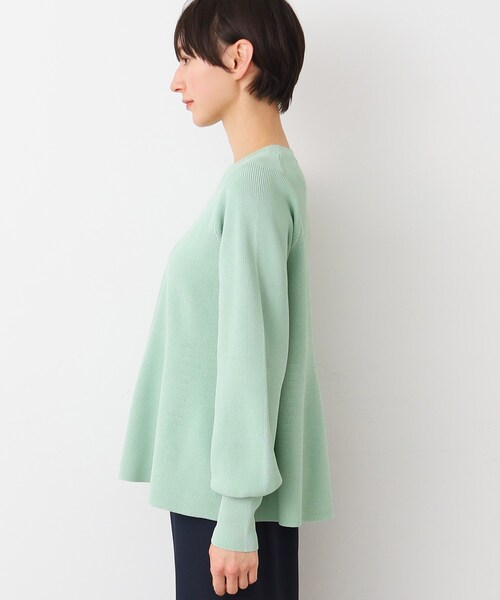 Dessin(デッサン)の「【洗える】ペプラムニット(ニット/セーター・レディース・チャコールグレー/ライトベージュ/ライトグリーン・02)」の17枚目の写真