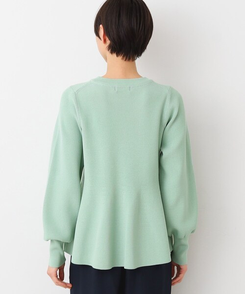 Dessin(デッサン)の「【洗える】ペプラムニット(ニット/セーター・レディース・チャコールグレー/ライトベージュ/ライトグリーン・02)」の18枚目の写真